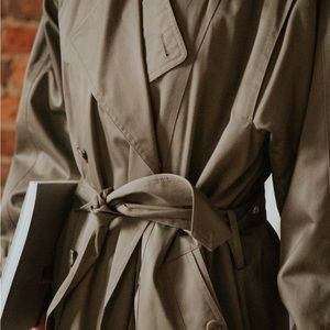 Hunter Green London Fog Trench / Spring French Girl
